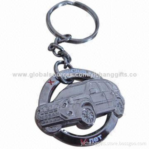 3D Keychain, Soft Enamel, Antique Silver Plating/Customized Designs Welcomed, Small Orders Available